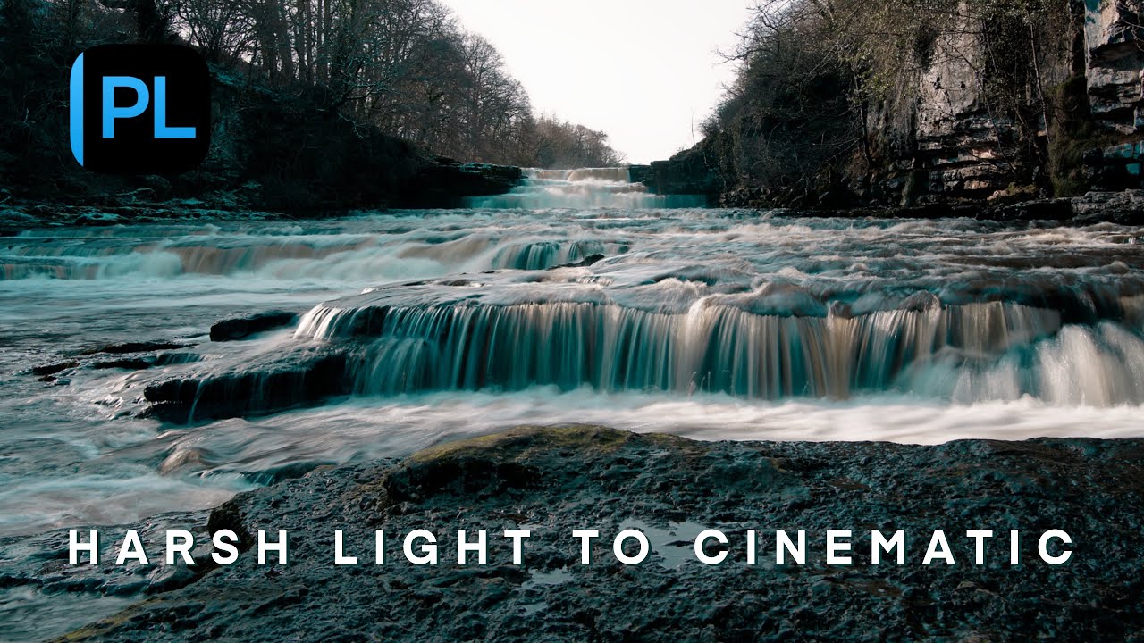 DxO PhotoLab 9 – Cinematic Winter Waterfall Photography in Harsh Light