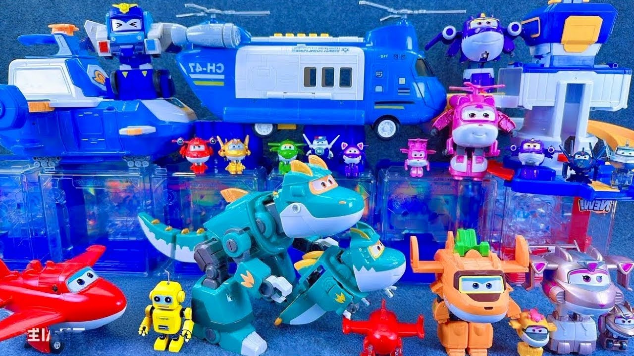 Satisfying 11 minutes unboxing, cool Super Wings Space Base Set Series ASMR | Review Toys