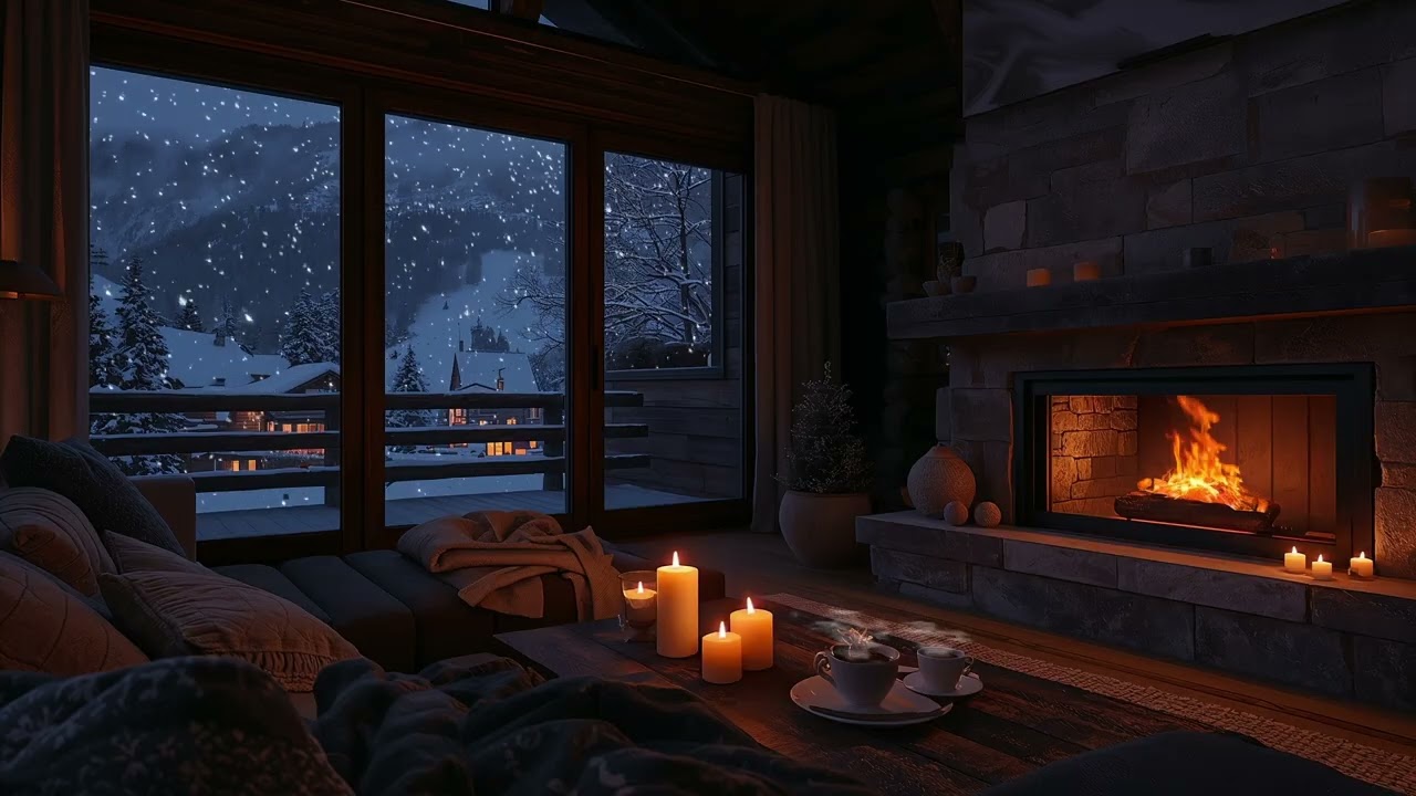 ❄️ Snowbound Evening | Piano Calm by the Fire 🔥🎹