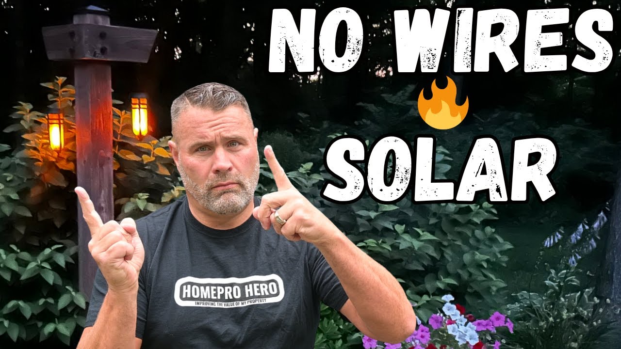 This Backyard Light Looks Like Real Fire 🔥 (But It’s Solar!)