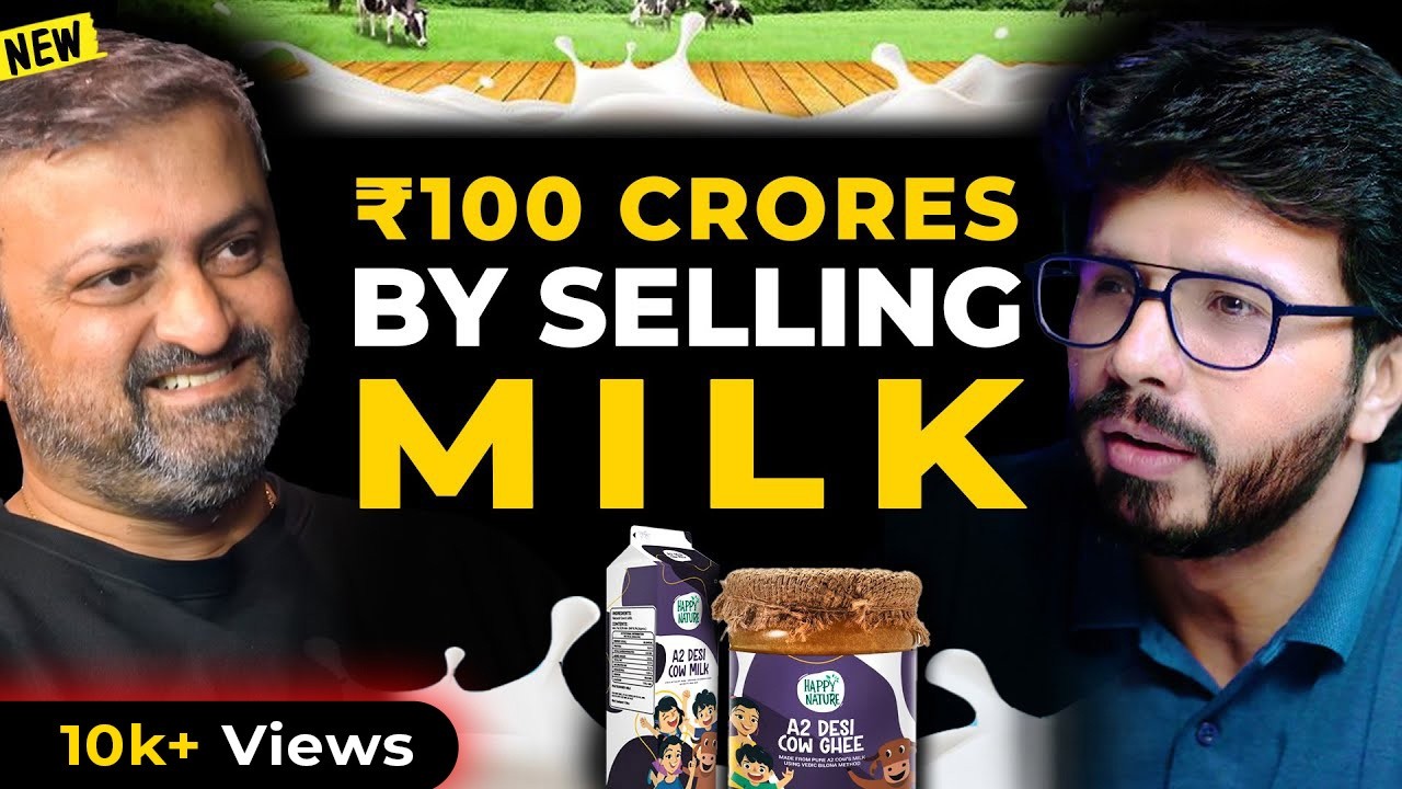 From Rs.50 To 100 CRORE By Selling Milk Ft. Happy Nature | Shocking Startup Story