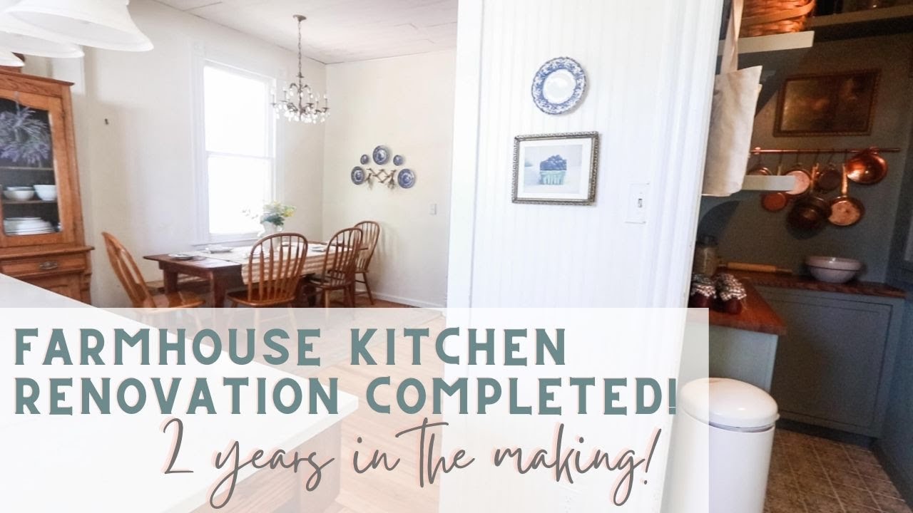 Full COMPLETED Farmhouse Kitchen Renovation Tour
