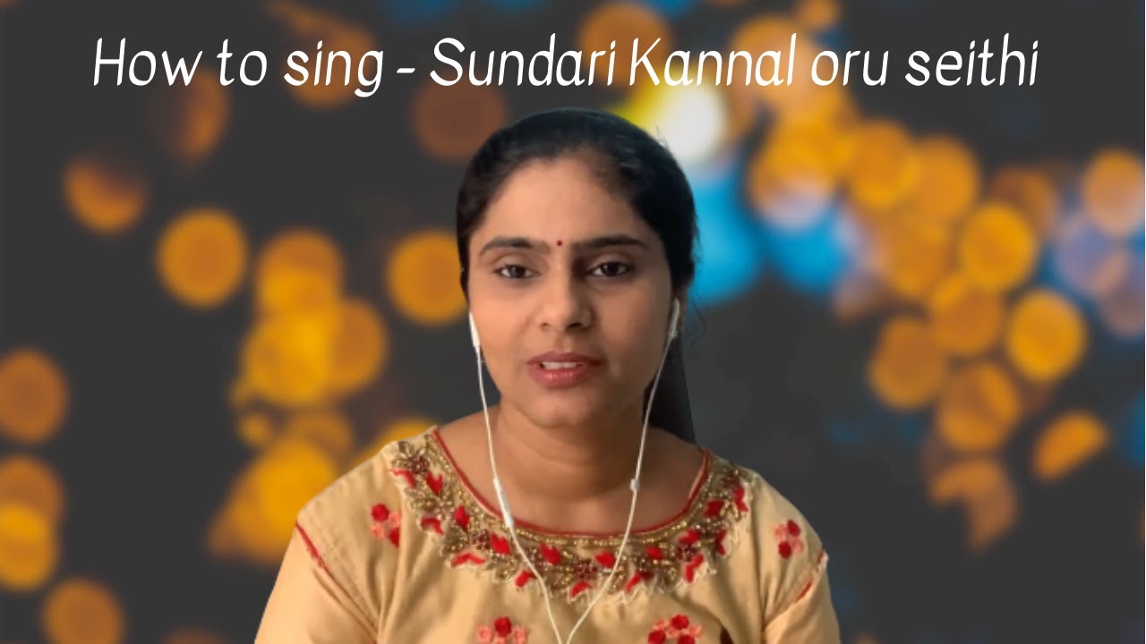 How to sing  Sundari Kannal oru seithi | Thalapathi|Lesson