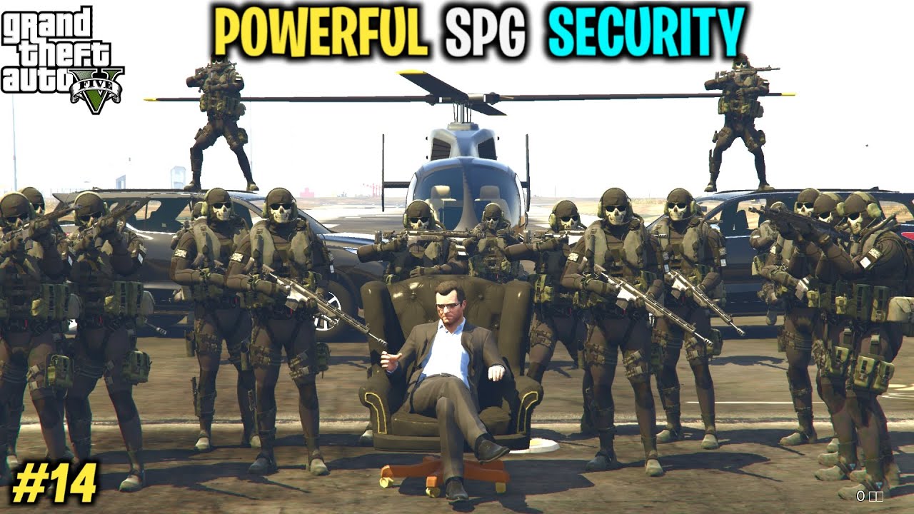 MOST DANGEROUS SPG SECURITY FOR MICHAEL | GTA V GAMEPLAY #14