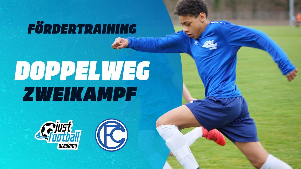 Fussballtraining: Doppelweg - Zweikampf - Taktik