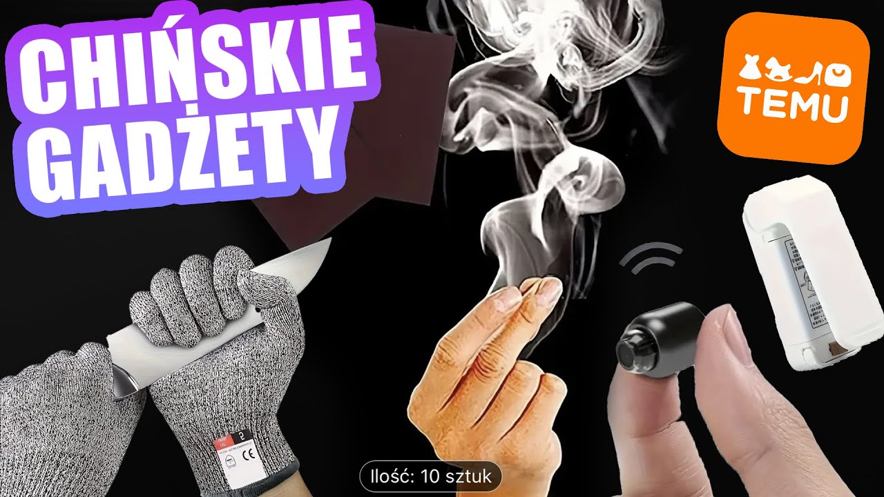 10 CHIŃSKICH GADŻETÓW Z TEMU DO 30 ZŁ - Niezniszczalne rękawiczki i dymiąca ręka 🤯