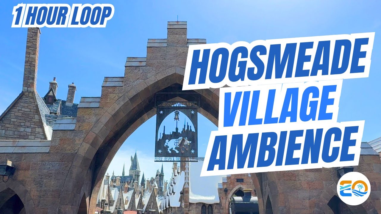 Hogsmeade & Hogwarts Ambience | Relaxing Walkthrough | Harry Potter World | Universal Orlando