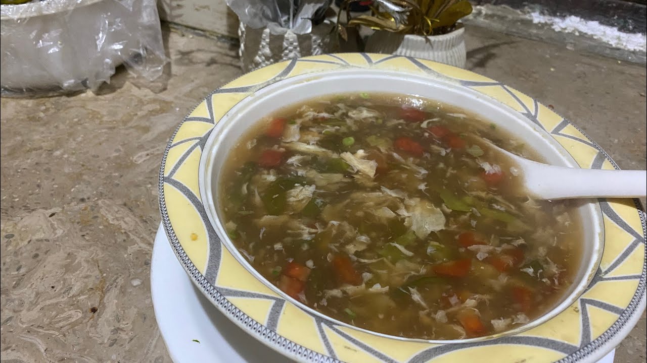 Hot and spicy#chicken vegetable soup 