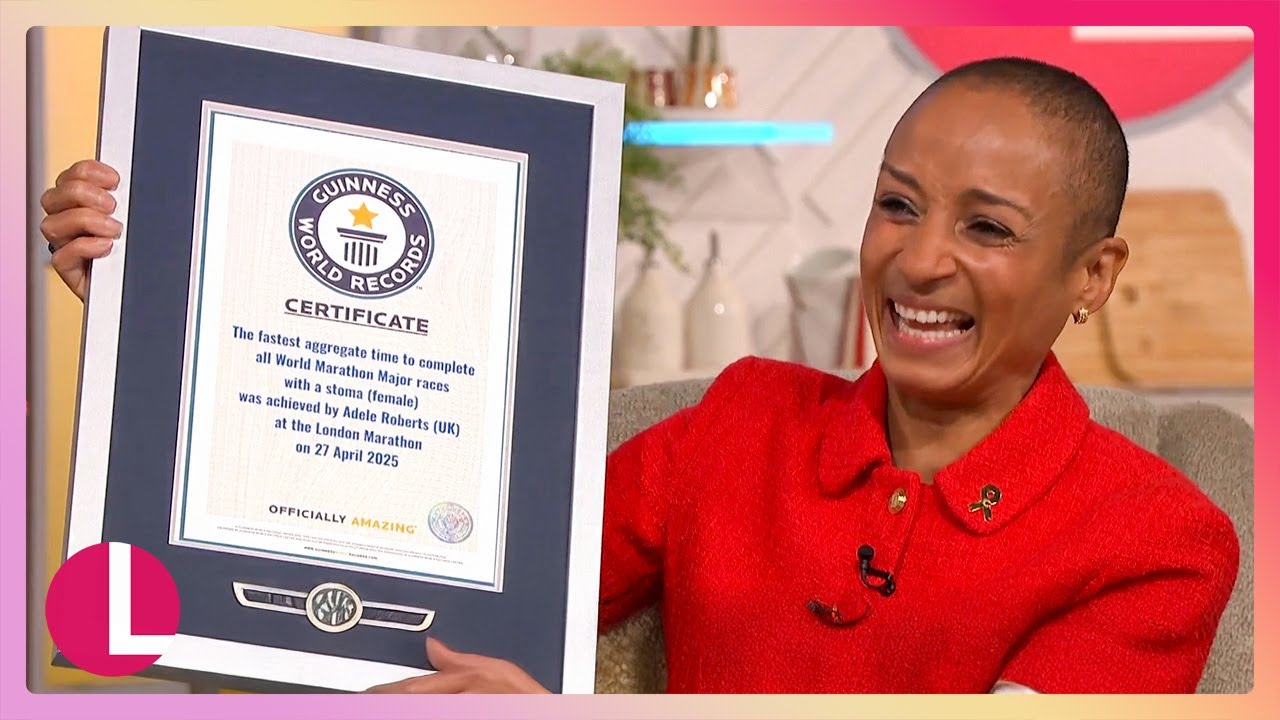 Adele Roberts Breaks Marathon World Record After Cancer Battle | Lorraine