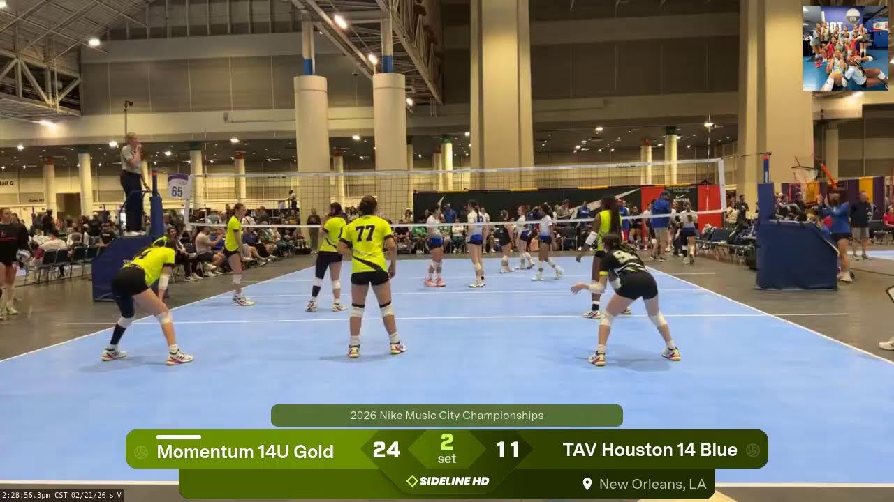 Momentum 14U Gold @ TAV Houston 14 Blue (2026.02.21)