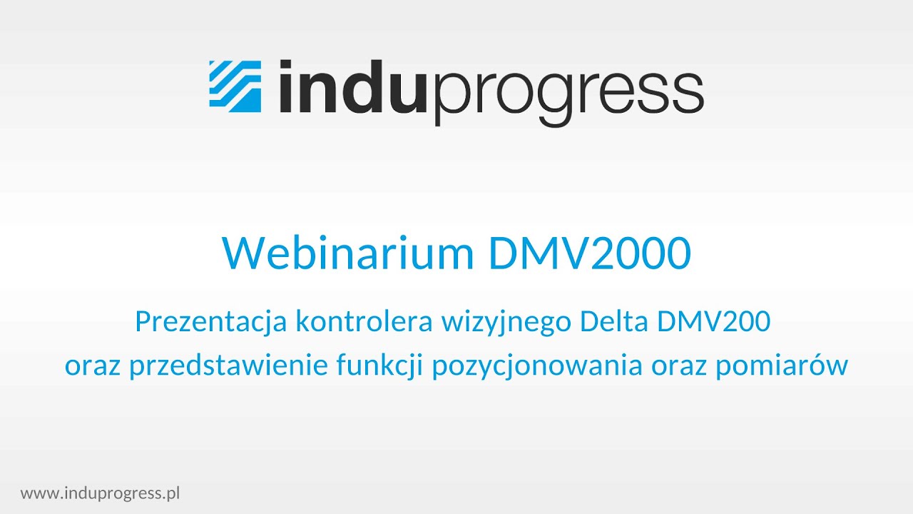 Prezentacja kontrolera wizyjnego Delta DMV2000