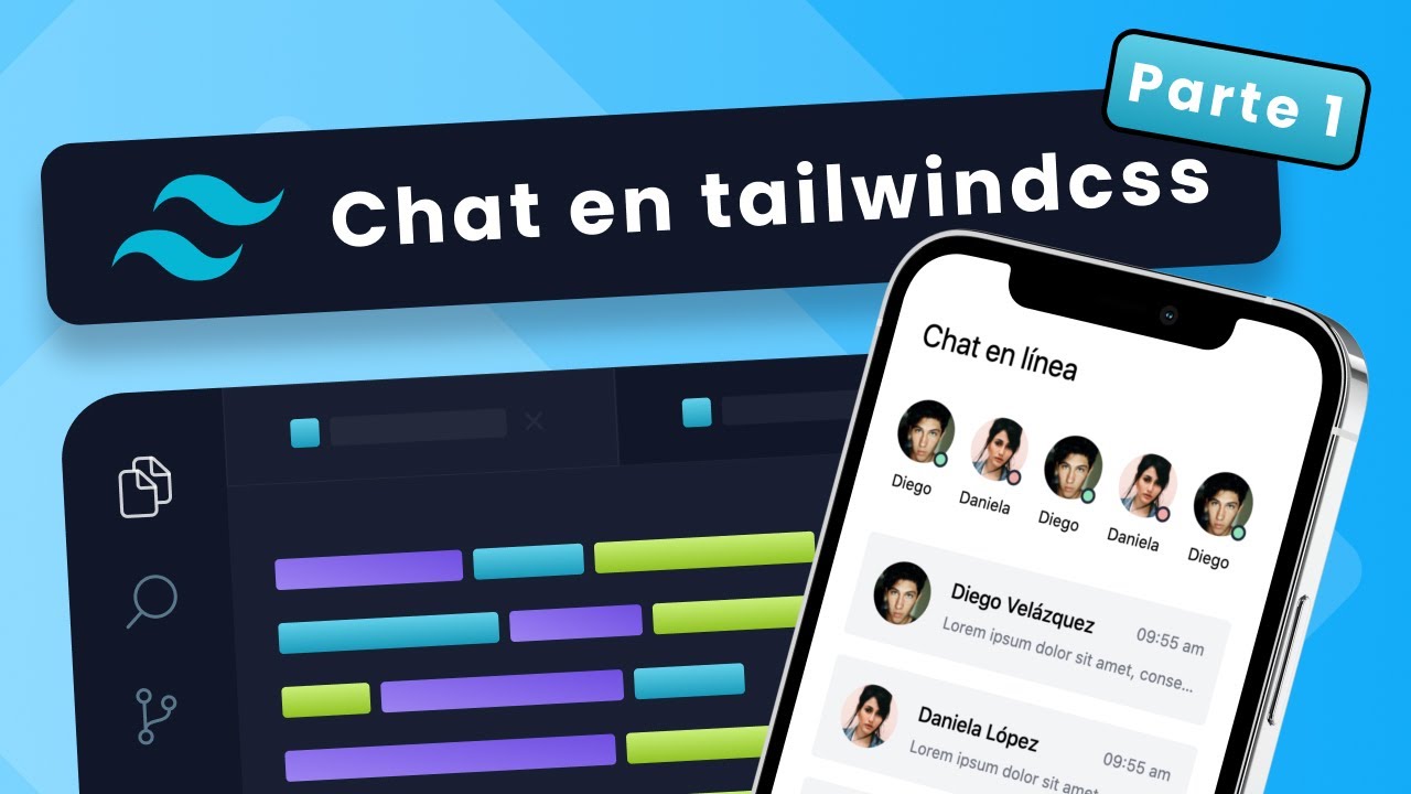 Diseñando un Chat con HTML y CSS (Tailwindcss) - Parte 1