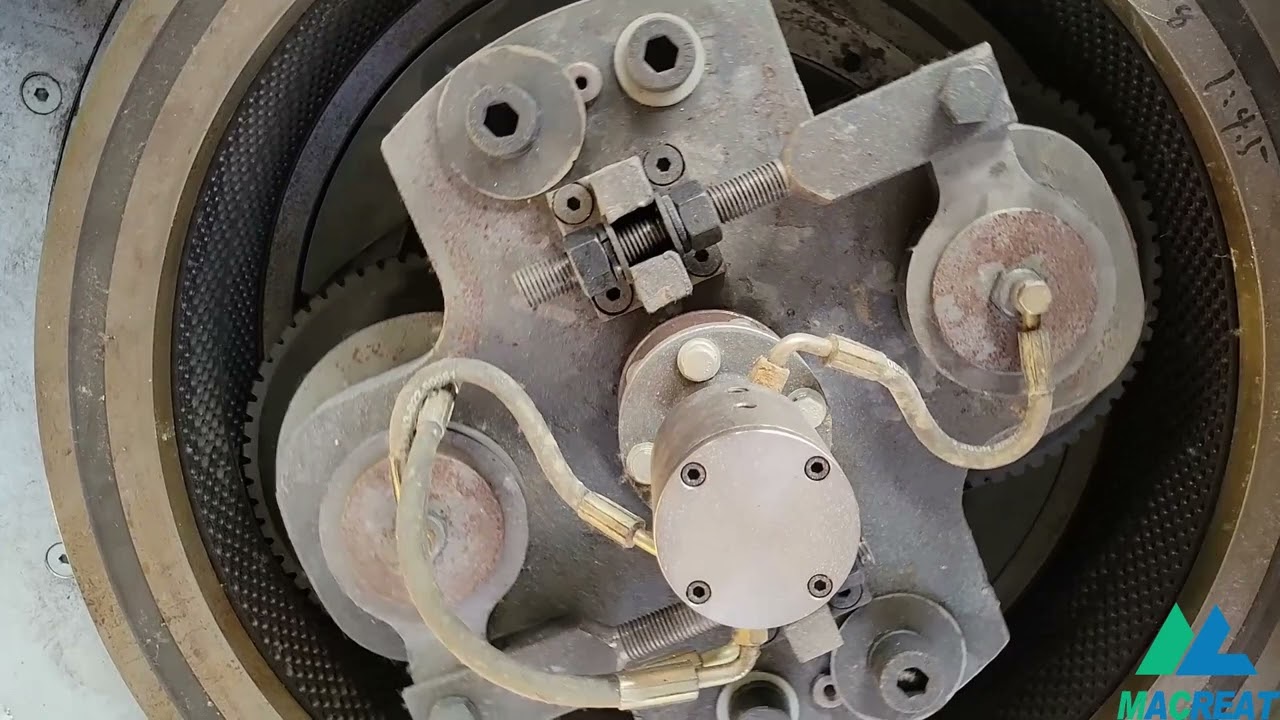 MACREAT Pellet Mill Roller Assembly and Ring Die Adjustment