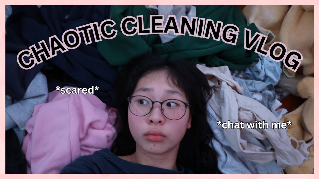 clean with me + incoherent chatting 😌 (ft. little brother)