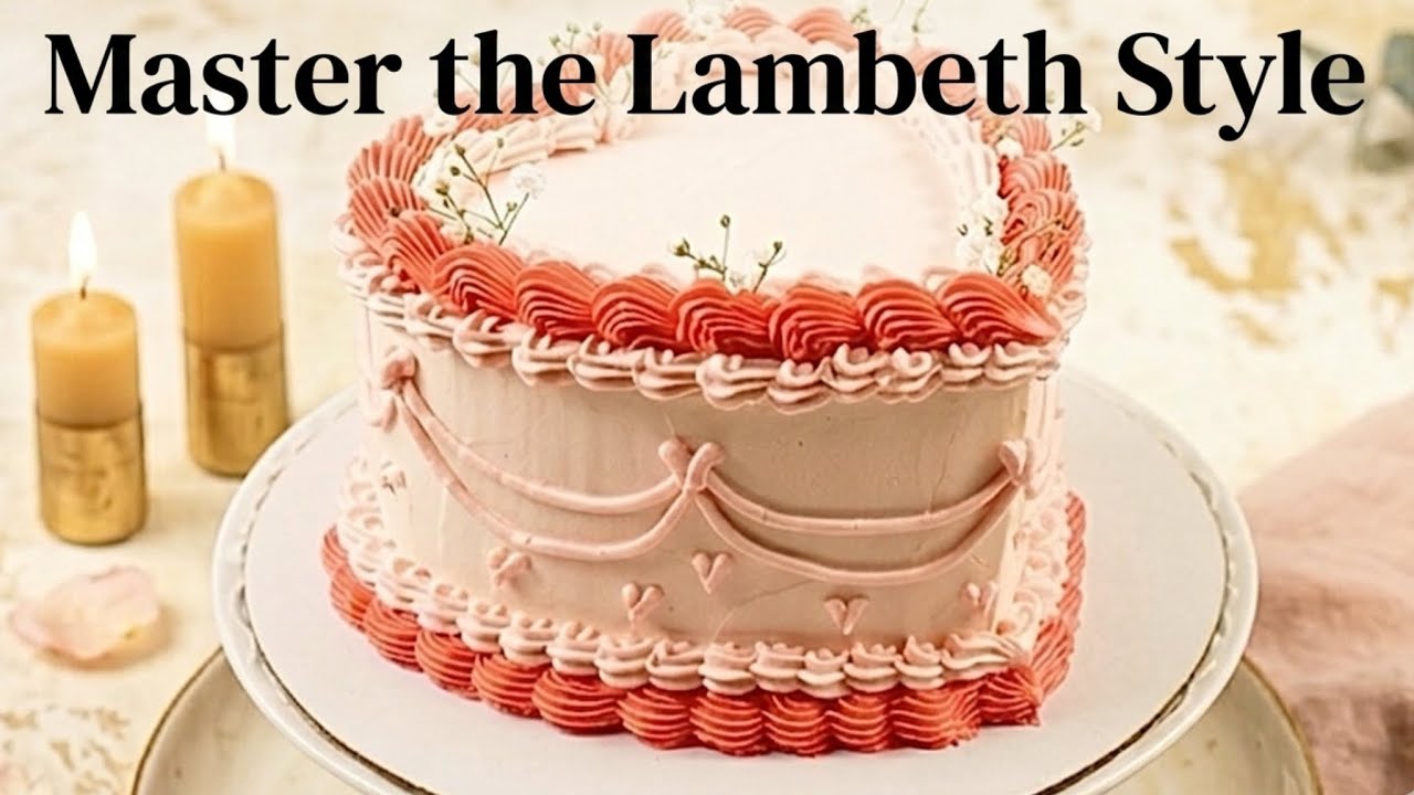 How to Decorate a Vintage Lambeth Heart Cake (Step-by-Step)