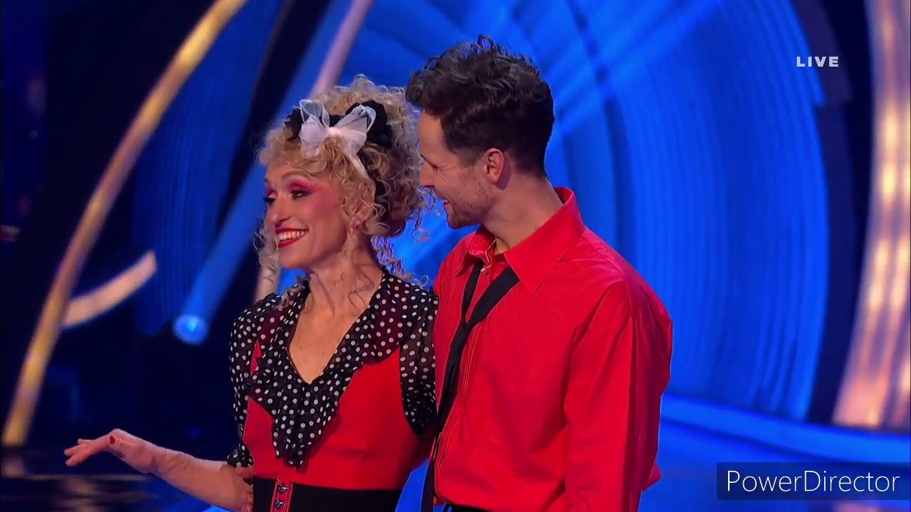 Michaela Strachan and Mark Hanretty skating in Dancing On Ice (80s Week) (16/2/25)