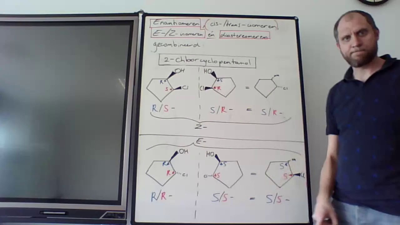 enantiomeren, E-/Z--isomeren en diastereomeren gecombineerd - deel 2 (stereo-chemie klas 4/5)