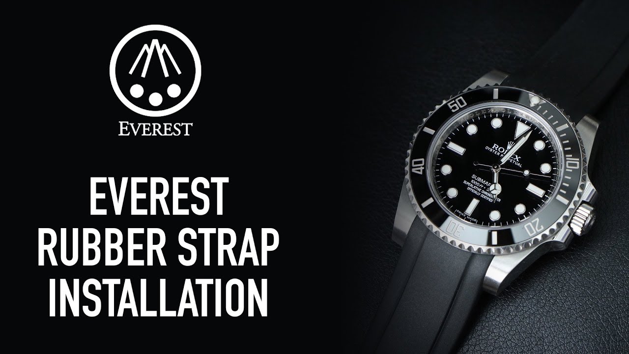 Everest Bands Rubber Strap Review and Installation on Rolex Submariner