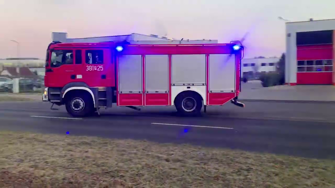 (WIELKI POWRÓT SD-37 🚒🚨- JRG LESZNO - Wyjazd Alarmowy GCBA i SD-37 do pożaru sadzy