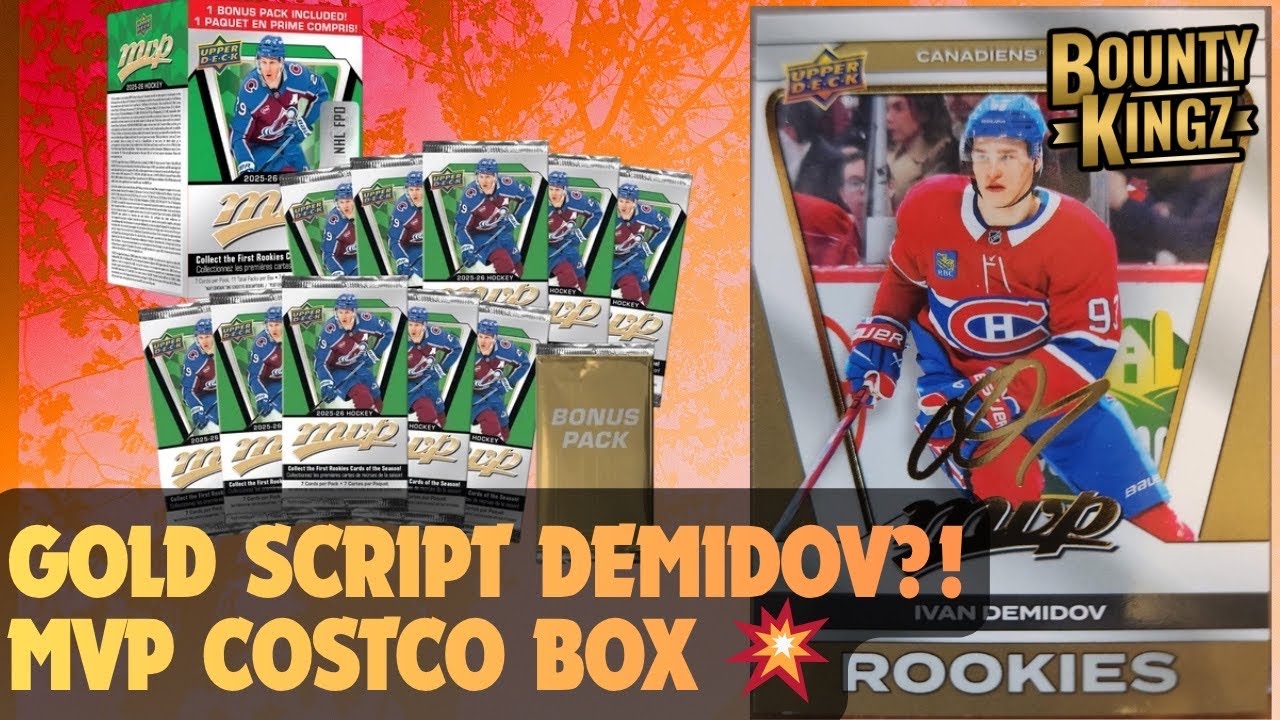 ЗОЛОТОЙ СКРИПТ ДЕМИДОВ?! | 2025-26 Upper Deck MVP 3 Blaster Box Bundle Costco