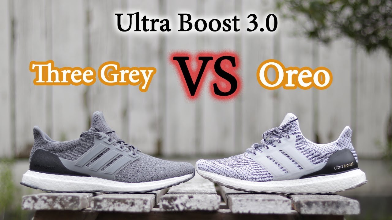 Adidas Ultra Boost 3.0 Comparison | Three Grey VS Oreo | Close Up + On-Feet