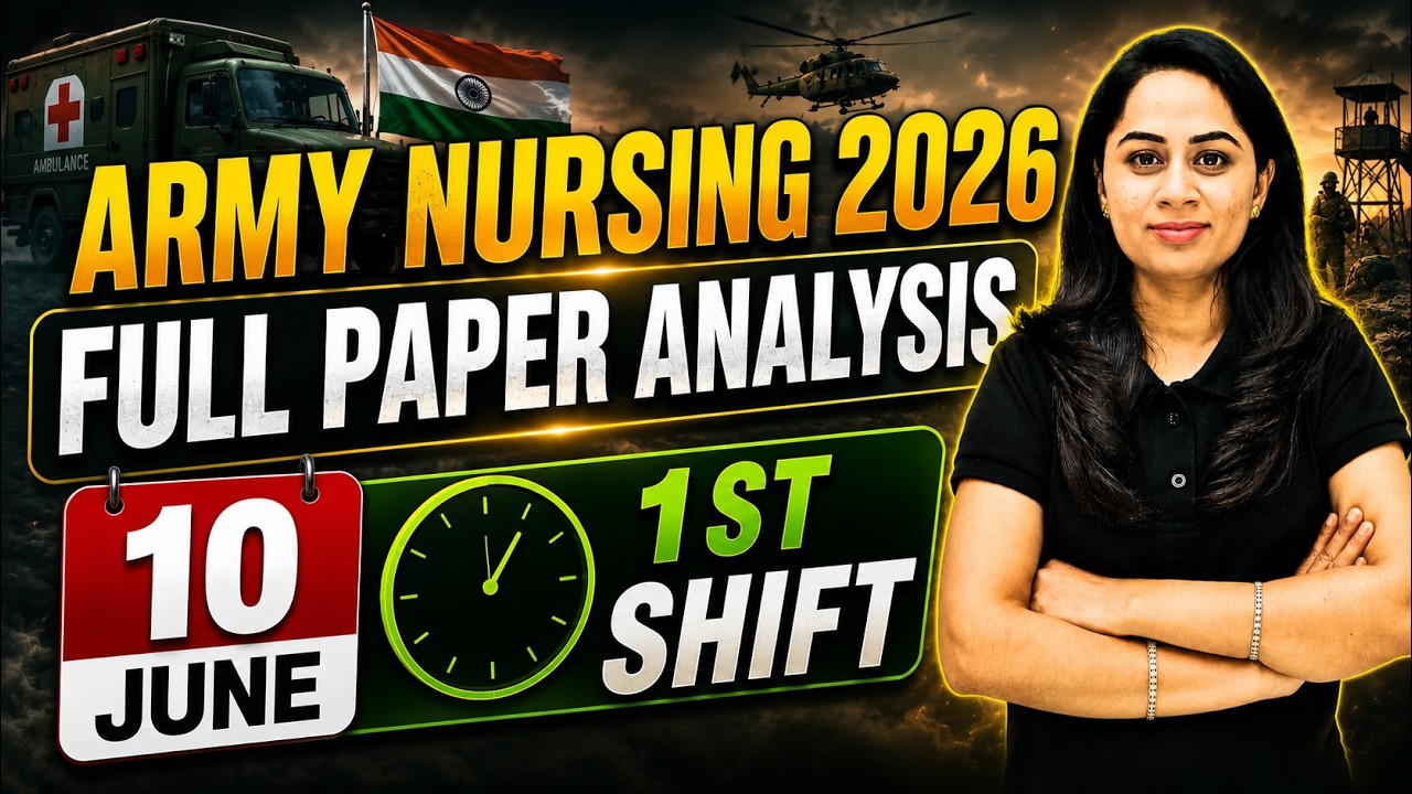 🔥 Army Nursing Assistant 2026 | 10 June 1st Shift Full Paper Review | | Expected Cut Off Discussion