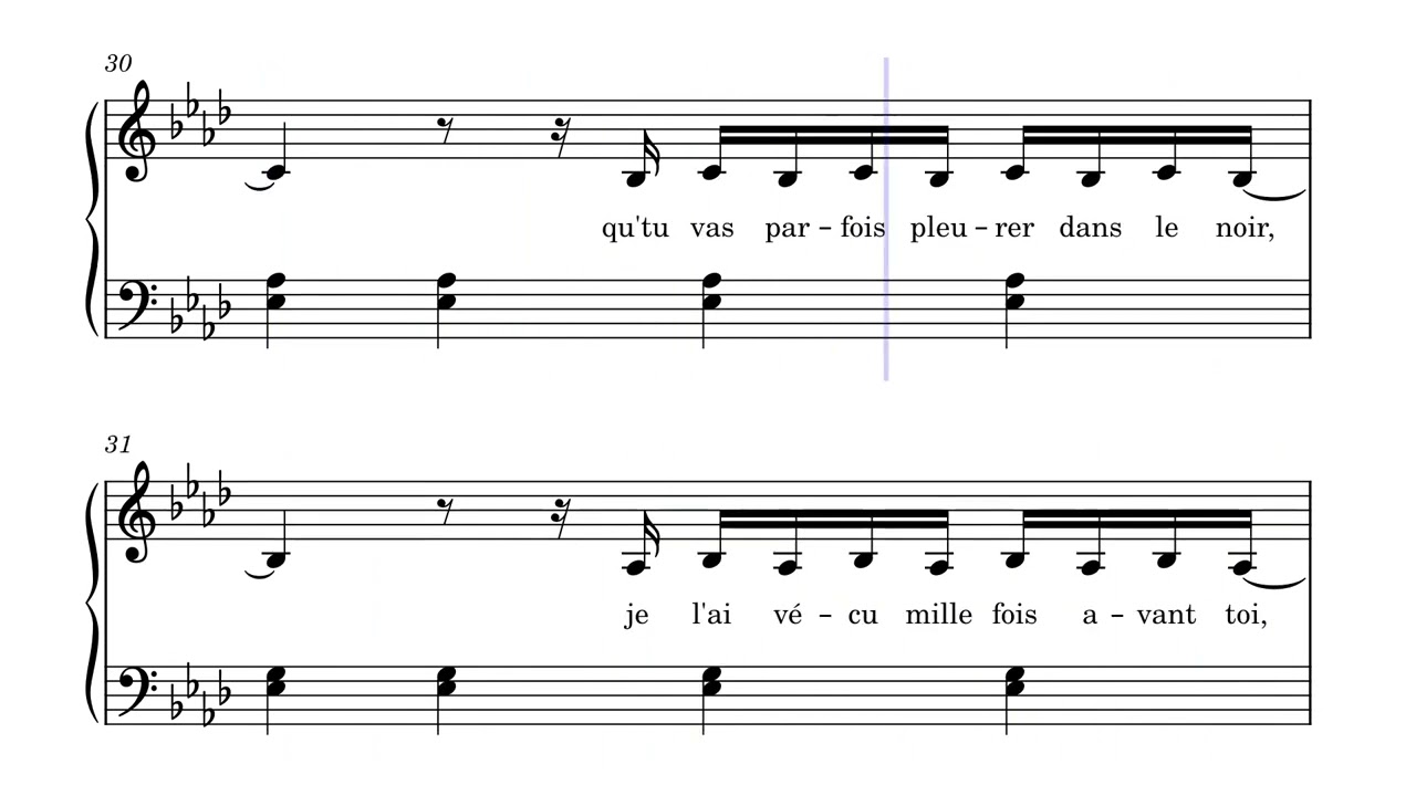 Secret – Louane : Partition piano/chant facile