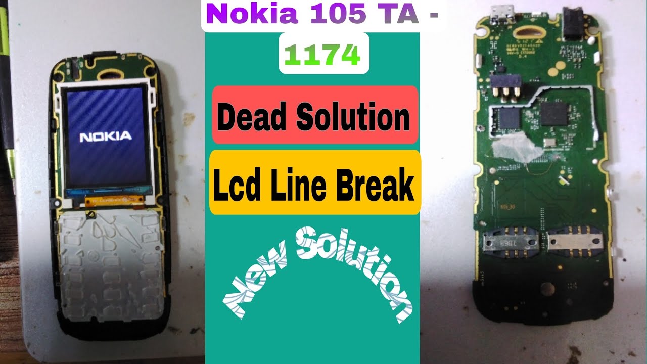 Nokia 105 Ta -1174  Dead Solution  Repair  #new Nokia 105 Lcd Line Break find up Method | 100% Work