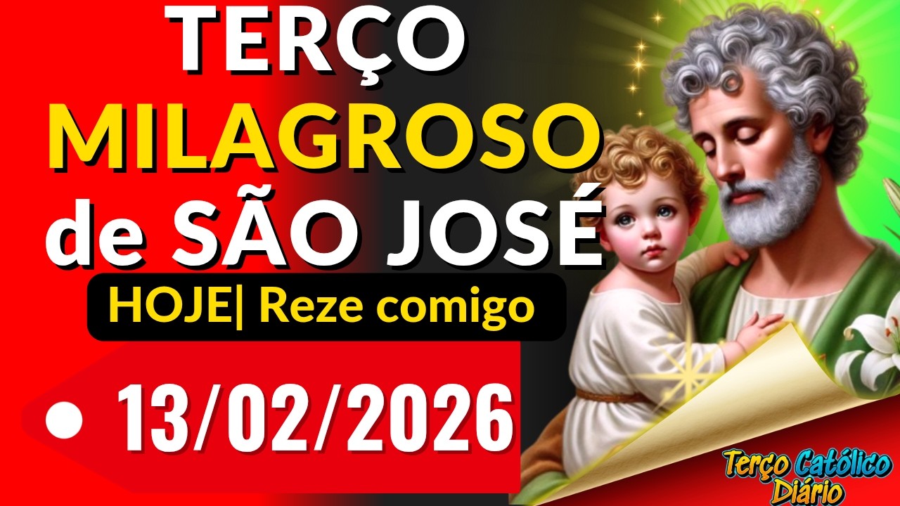 TERÇO MILAGROSO DE SÃO JOSÉ HOJE- REZE AGORA MESMO