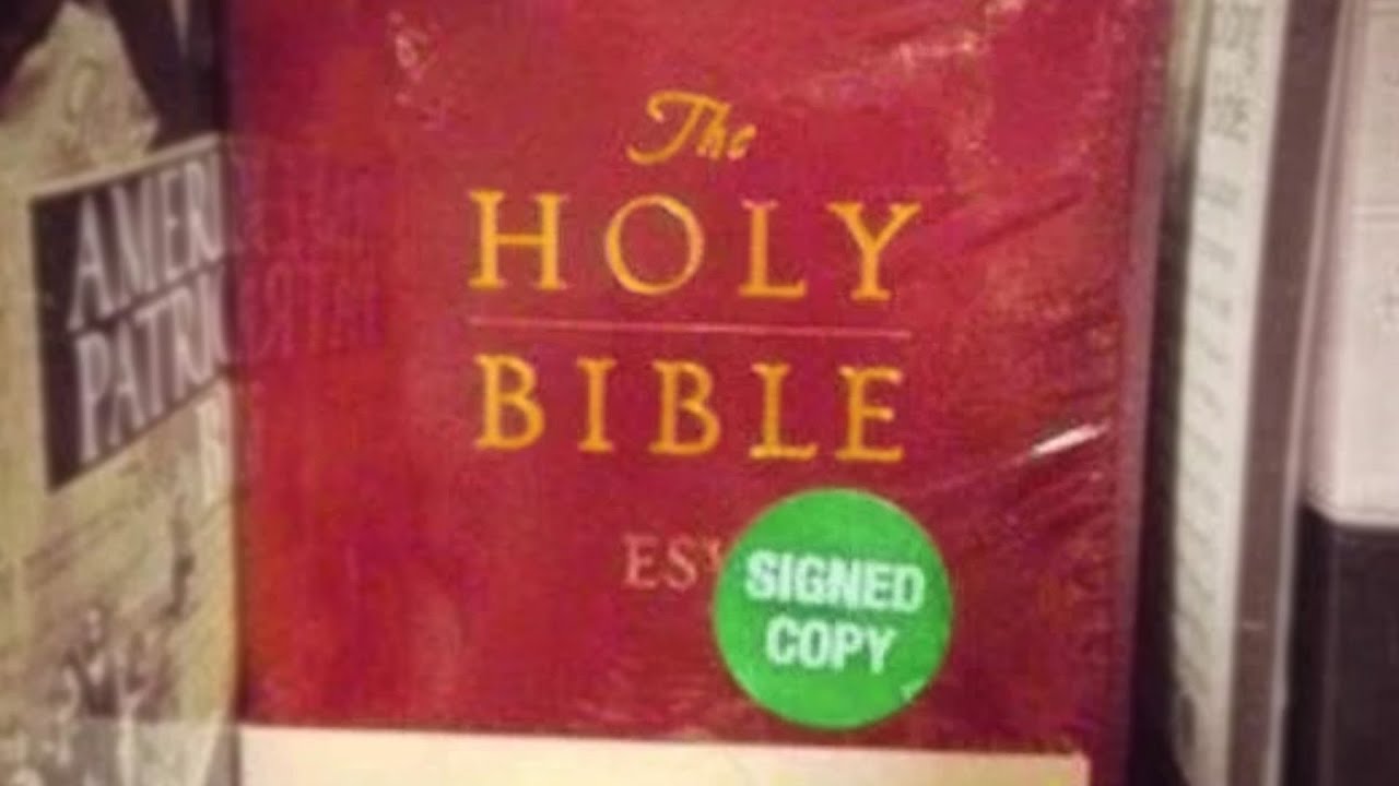 r/Itemshop | bible signed by Jesus?