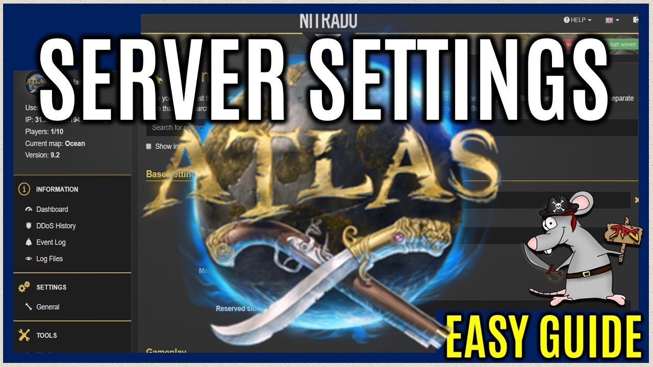 ATLAS Server Settings How To Customise Your Own Server