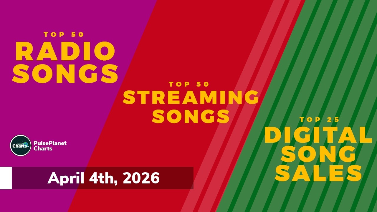 US Radio Songs Top 50 + Streaming Top 50 + Digital Song Sales Top 25 (April 4th, 2026)