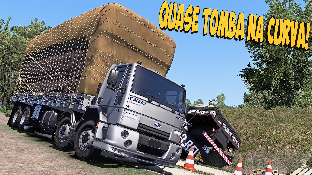 FORD CARGO COM EXCESSO DE PESO E FÍSICA REALISTA - ETS 2 1.52 MODS BR