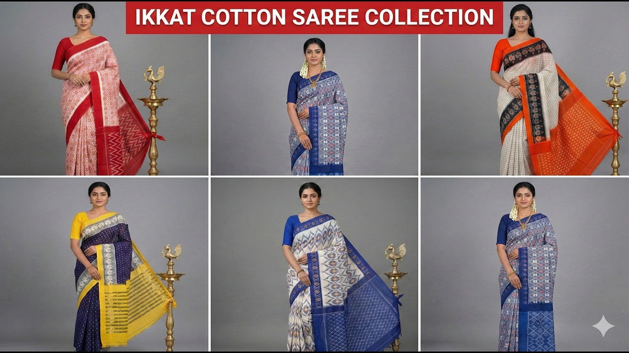 Buy pure pochampally ikkat cotton sarees online||Pochampally ikkat cotton sarees (Telangana)Pure
