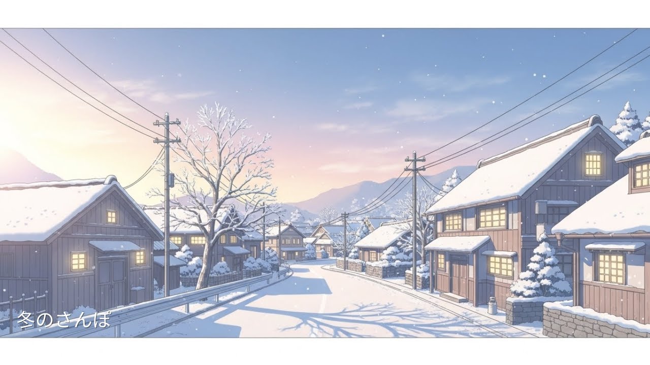 冬のさんぽみたいに軽やかに｜明るい日本アニメ感性インストゥルメンタルプレイリスト ❄️🎶