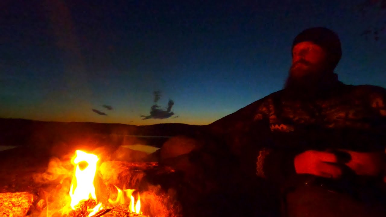 Solo Overnight by a Lake | fishing, campfire, no tent