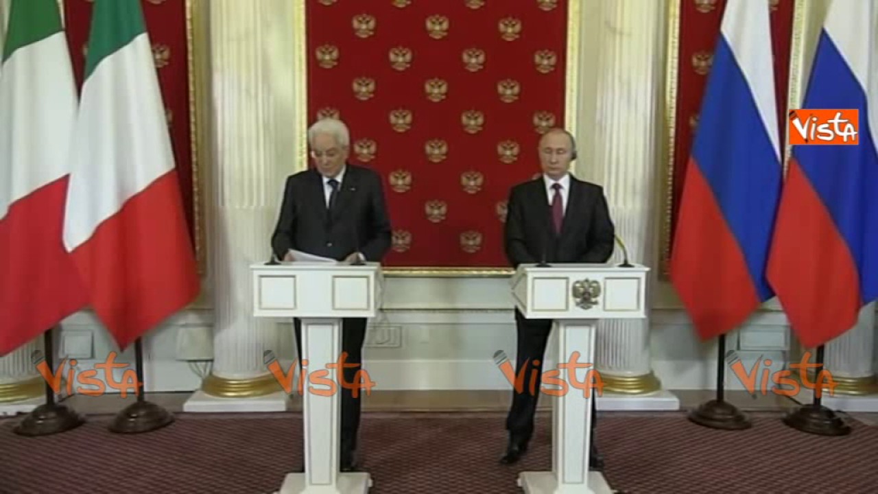 Mattarella a Putin: 