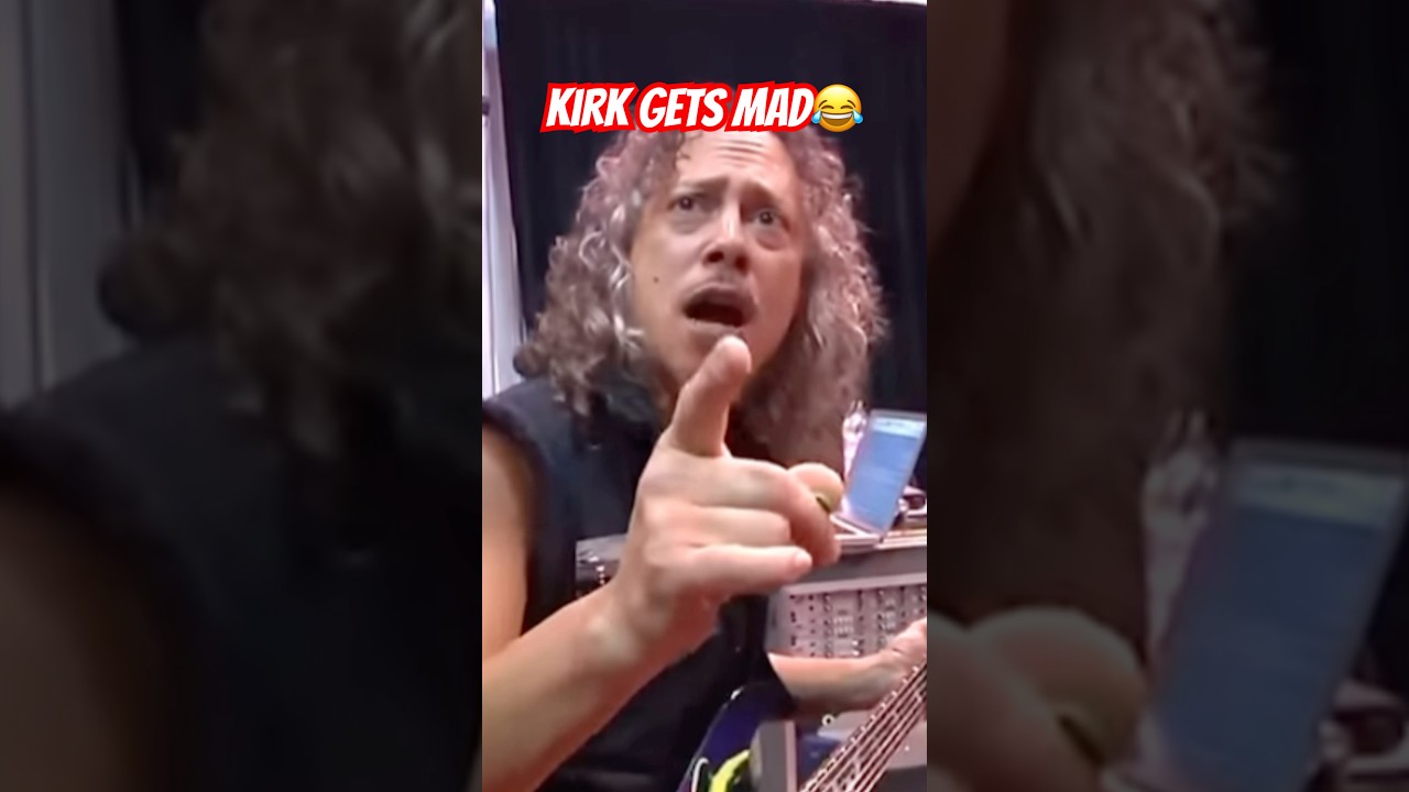 Кирк Хэммет из Metallica злится 😂 #Metallica