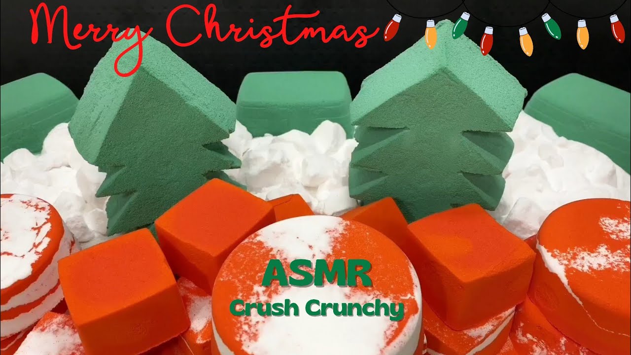 ASMR Baking Soda Christmas Special #asmrcrushcrunchy