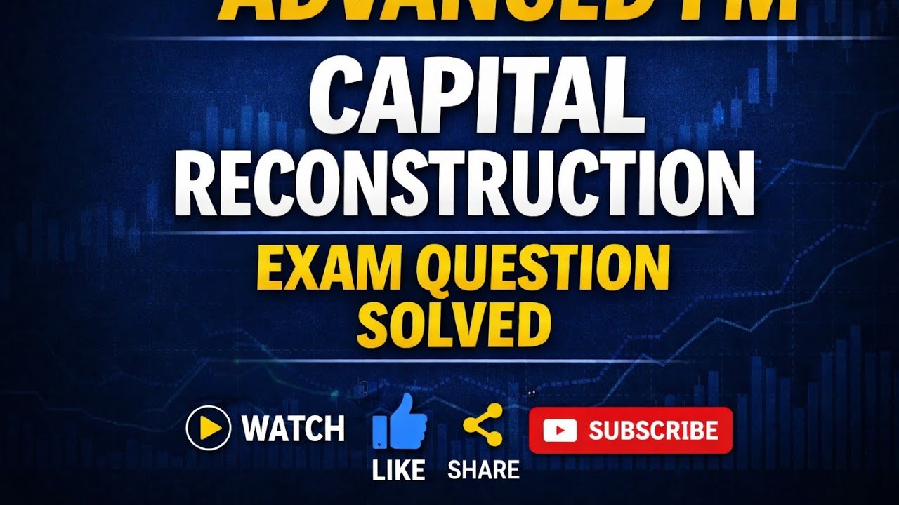 Capital Reconstruction Explained | CPA Past Question Solved Step by Step
