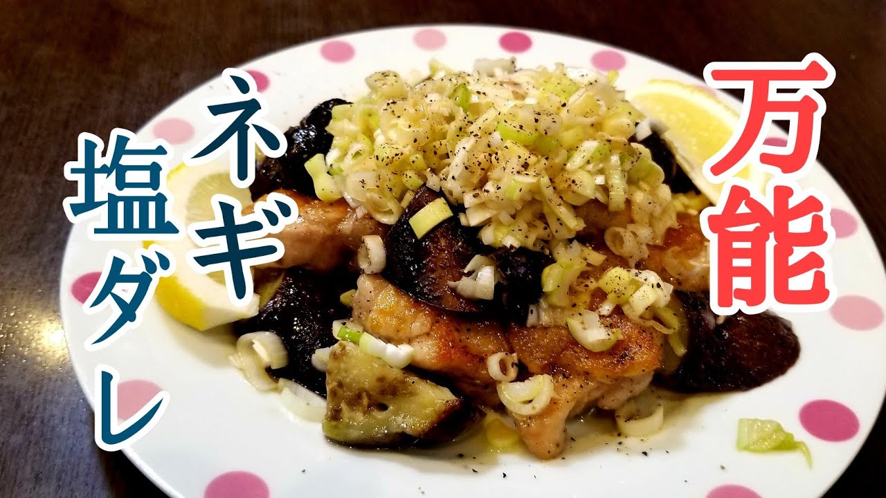 このタレは絶対覚えておいた方がいい！鶏と茄子のサッパリネギソースの作り方！