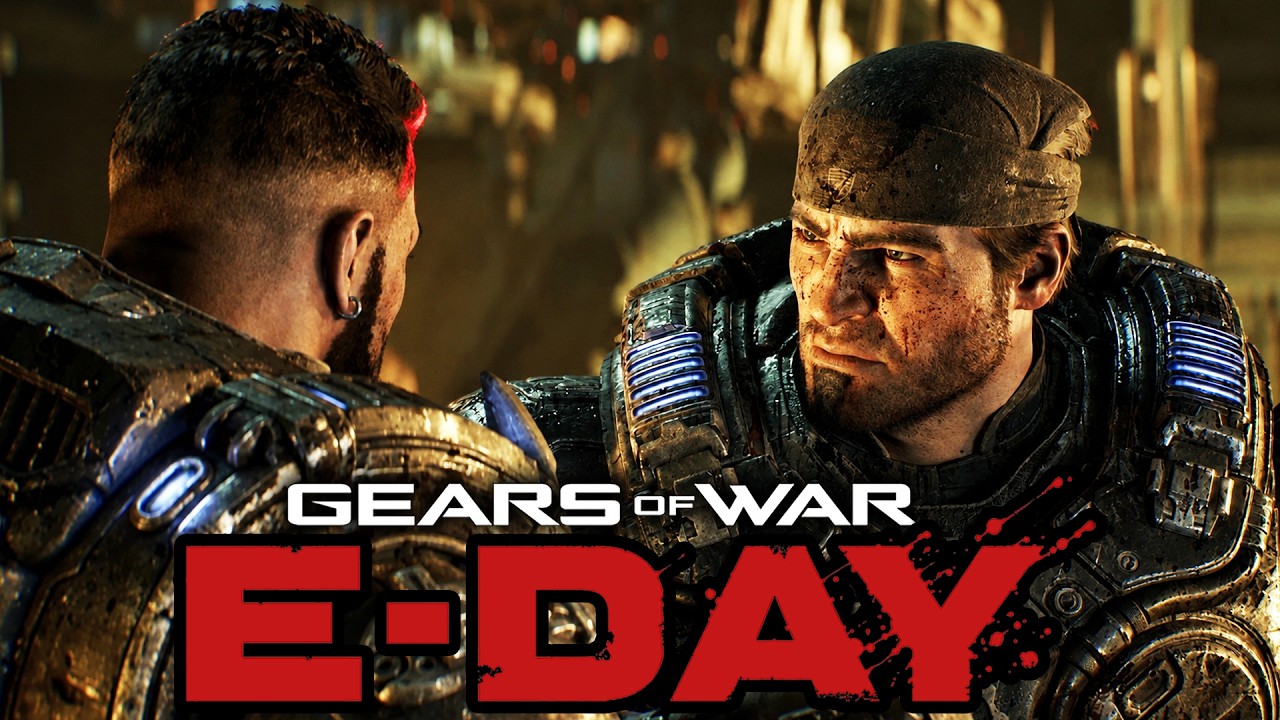 Gears of War E-Day: Сюжет кампании, все кат-сцены и кинематографичные ролики! (Тизер игрового фил...