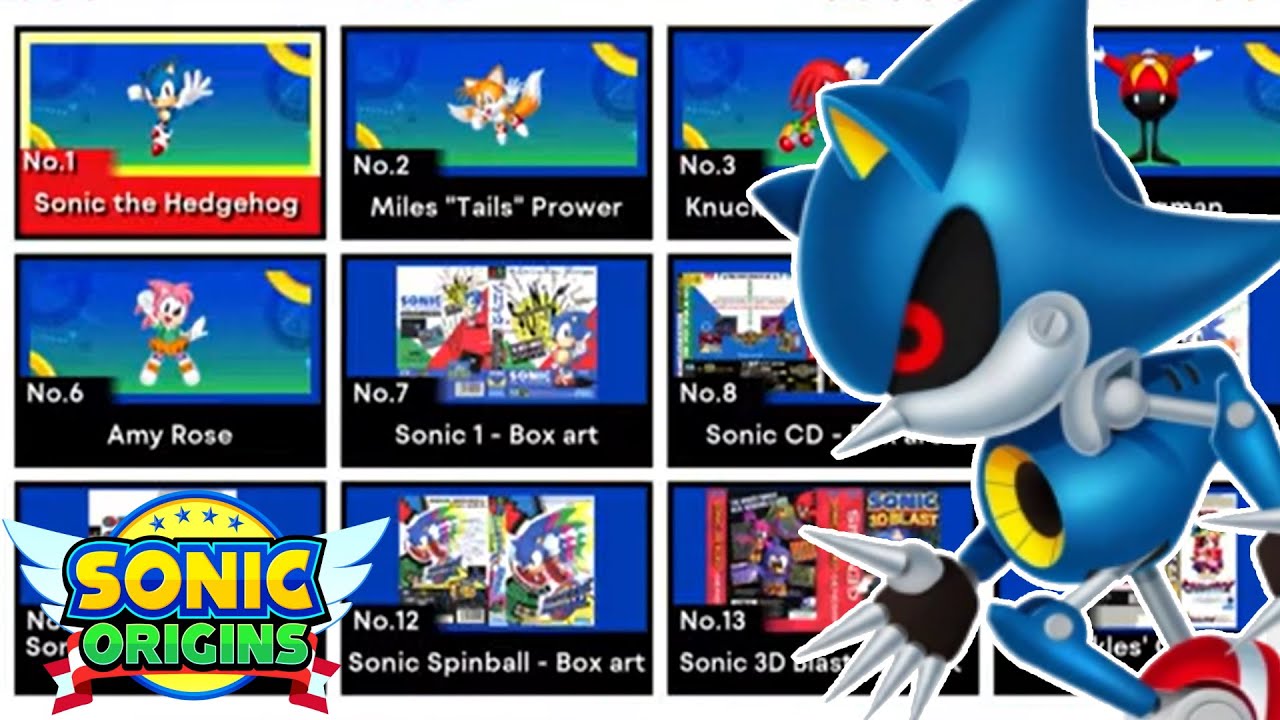 SONIC ORIGINS - Museum - ILLUSTRATIONS