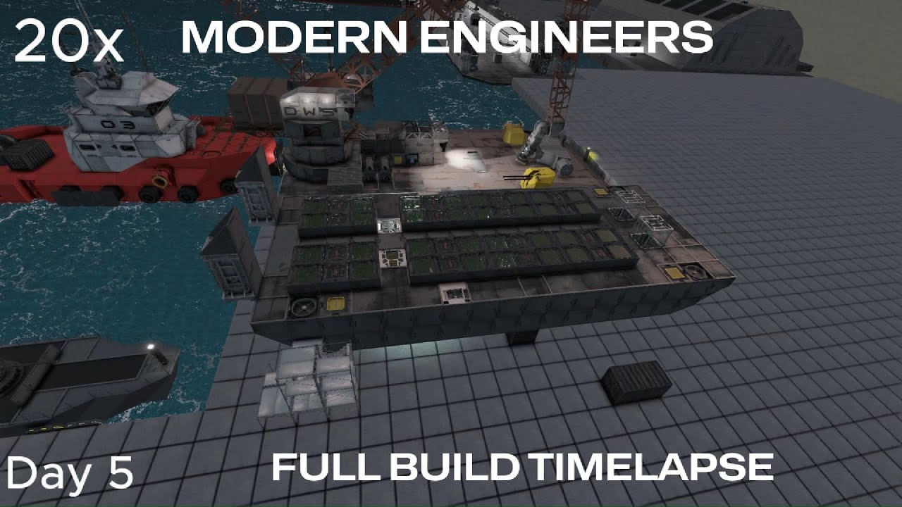 Modern Engineers | Full barge build | Space Engineers | Survival