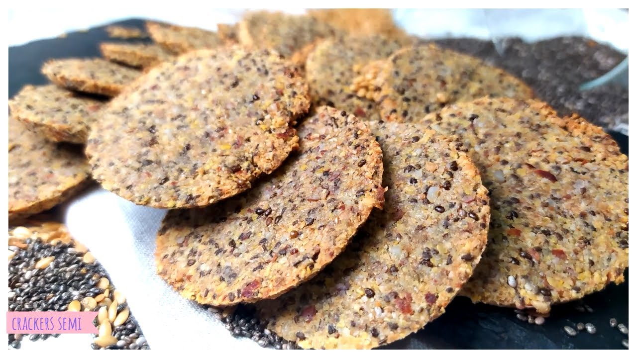 Crackers Keto di semi - Senza glutine, senza lievito super Croccanti!