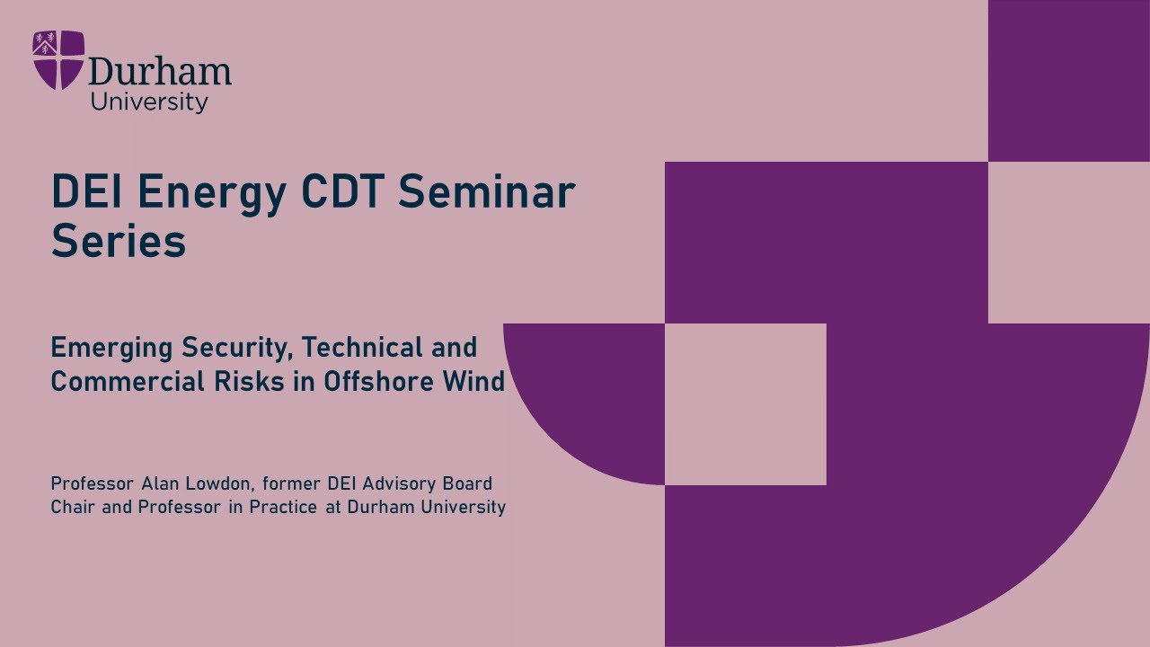 Emerging Security, Technical and Commercial Risks in Offshore Wind