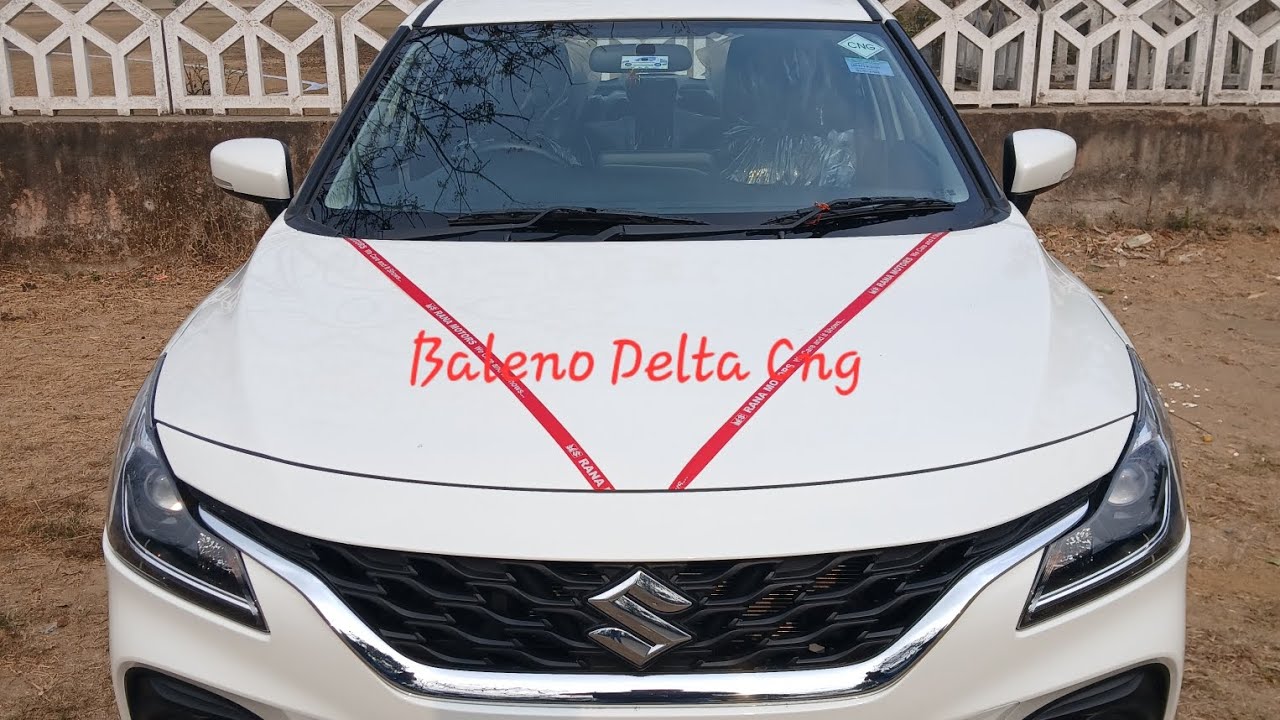 Baleno Delta cng white colour fully detailed review? features and mileage.