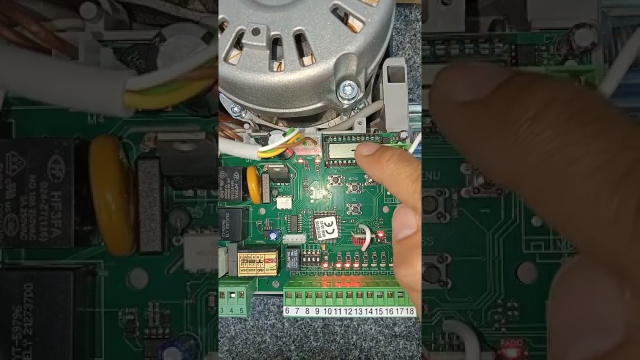 Hướng dẫn cài hành trình,học lệnh remote,cài đặt tự động đóng cho motor lùa Allmatic