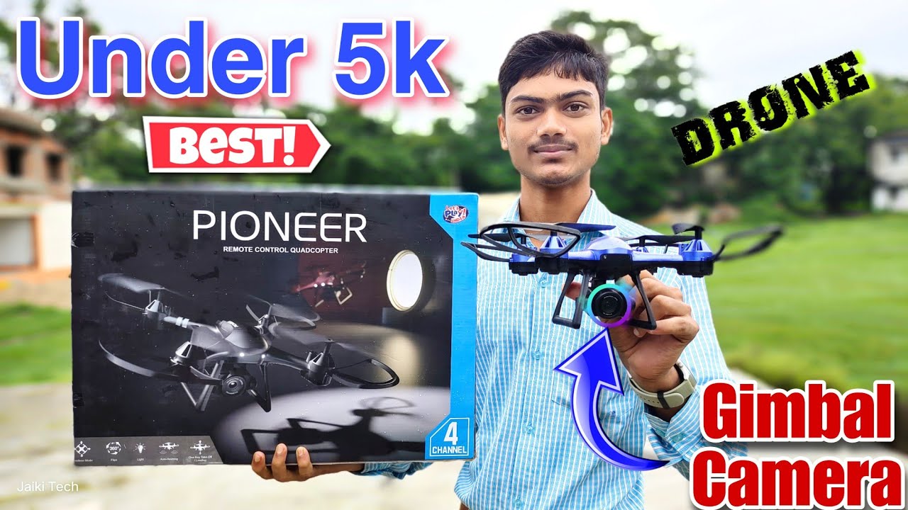 Pioneer Toy Drone with 4K Gimbal Camera & 360 Degree Flip | Under 5k Best Camera Drone In 2023