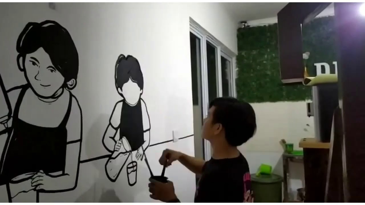 Lukis Dinding / Mural at Cafe
